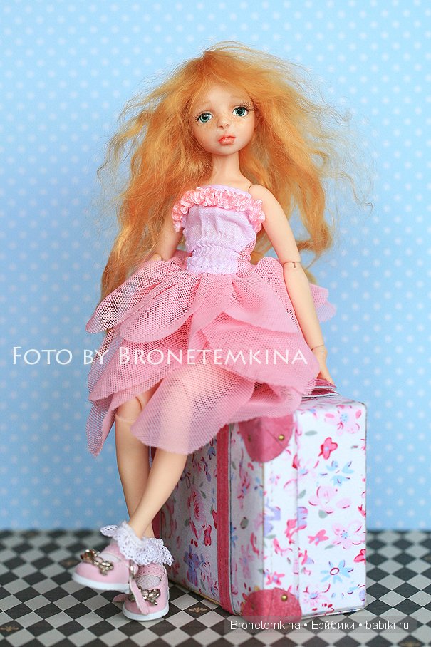 Подарочки. Авторская куколка от Татьяны Филенко и авторский мишка от Татьяны Бодровой (фото 2)