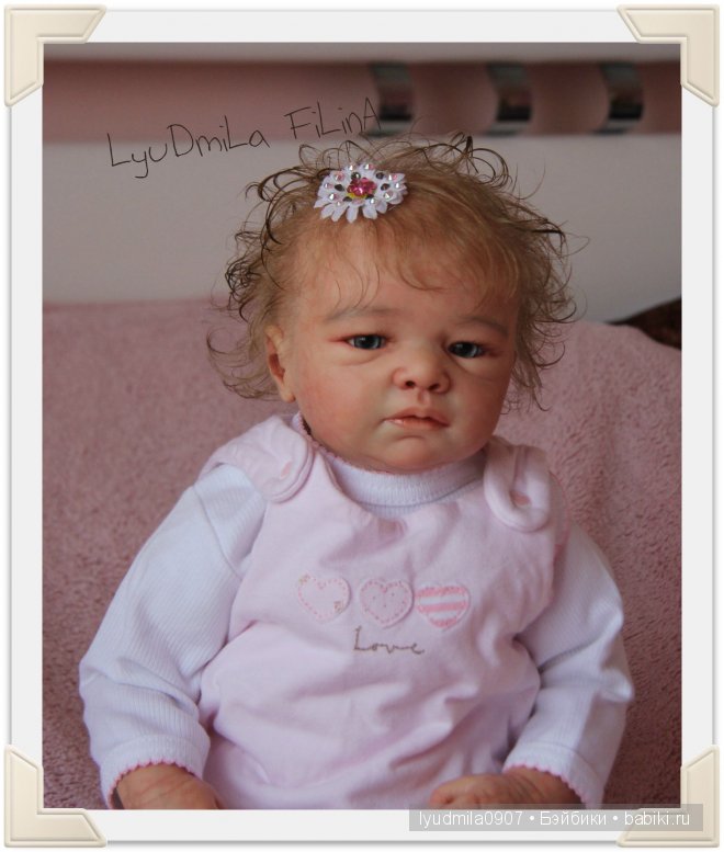 Малышка реборн Машенька с молда Никки от Христы Готцен (фото 3)