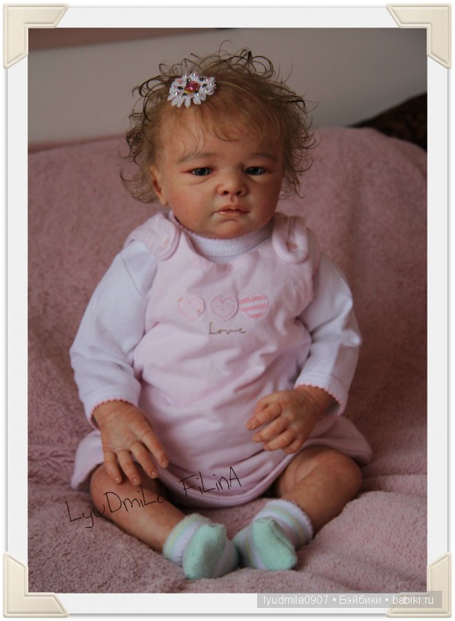 Малышка реборн Машенька с молда Никки от Христы Готцен (фото 4)