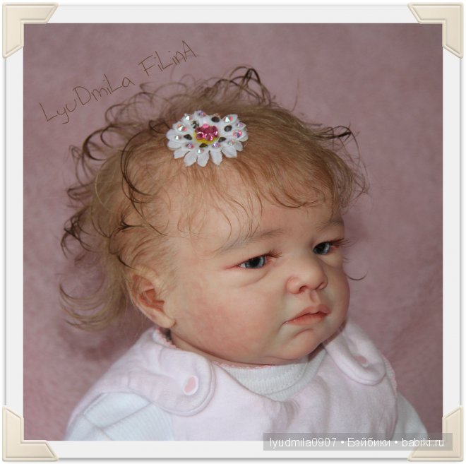 Малышка реборн Машенька с молда Никки от Христы Готцен (фото 7)