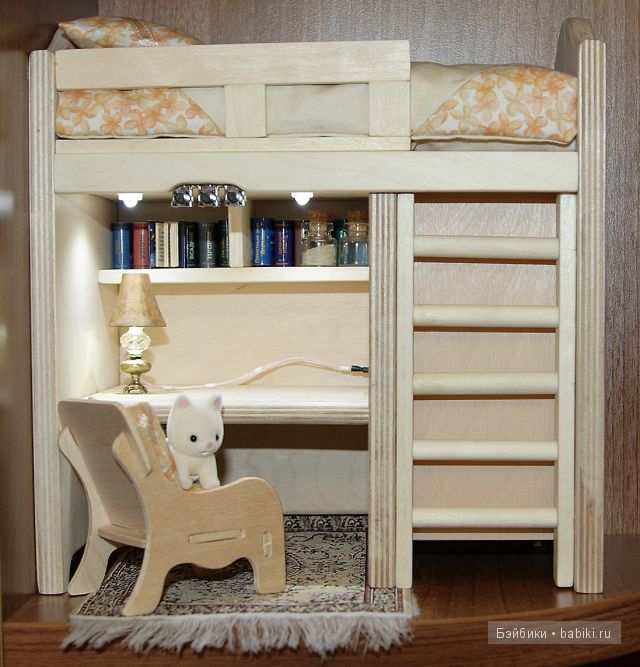 Lati Yellow, мебель для куклы своими руками, кровать для куклы, постельное белье, ночная рубашка