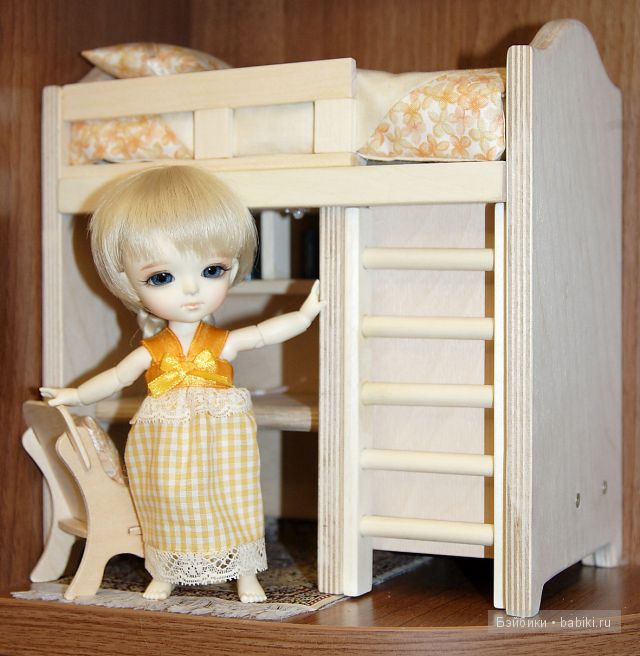 Lati Yellow, мебель для куклы своими руками, кровать для куклы, постельное белье, ночная рубашка