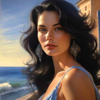 У синего моря...