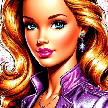 Раскраска в стиле Барби (нейросеть) 💝