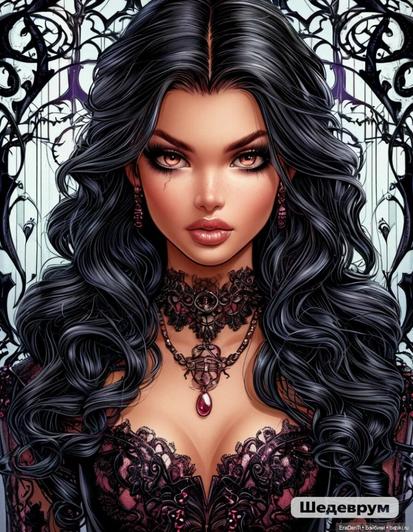 Готическая Барби 🧛🏼‍♀️🧛🏻‍♂️(нейросеть) (фото 3)