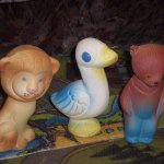 Резиновые зверушки "старого образца"