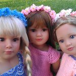 Три сестрички Танюшка, Ленка и Софушка на отдыхе - куклы Kids and Cats