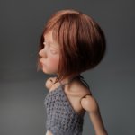 Парик на птичку Лору или кукол с размером головы 11 см.