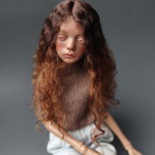 Парик на птичку Лору или кукол с размером головы 11 см