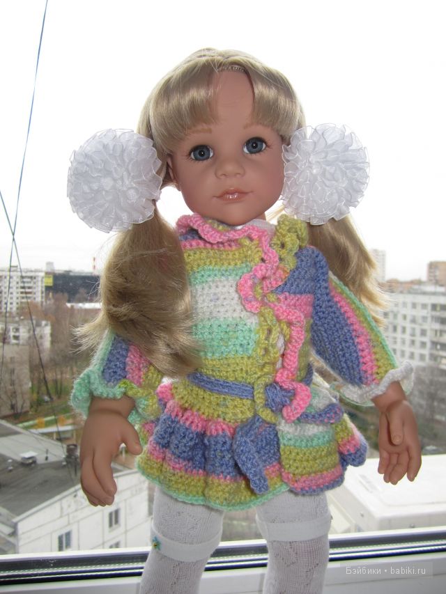Мы вязали, мы вязали... Моя кукла Готц (фото 4)