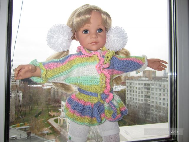 Мы вязали, мы вязали... Моя кукла Готц (фото 2)