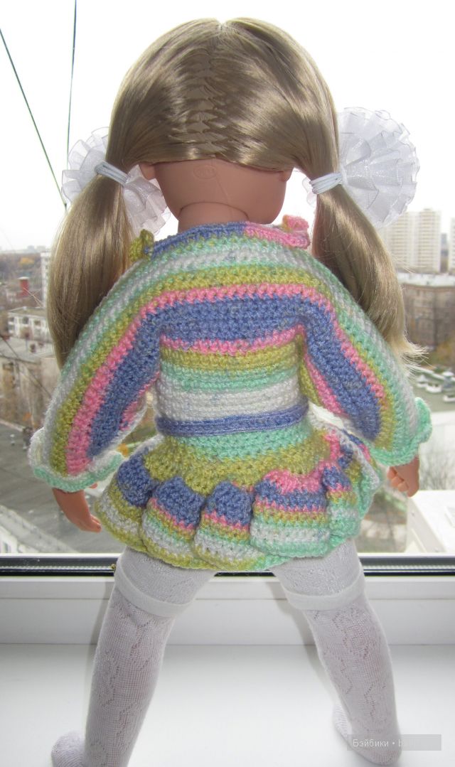 Мы вязали, мы вязали... Моя кукла Готц (фото 3)