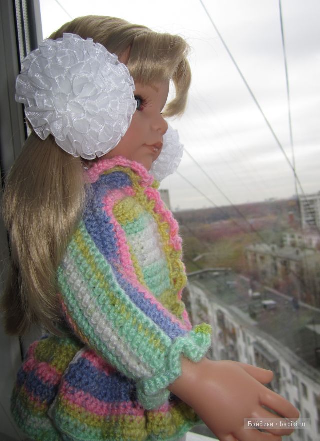 Мы вязали, мы вязали... Моя кукла Готц (фото 5)