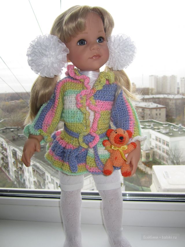 Мы вязали, мы вязали... Моя кукла Готц (фото 8)