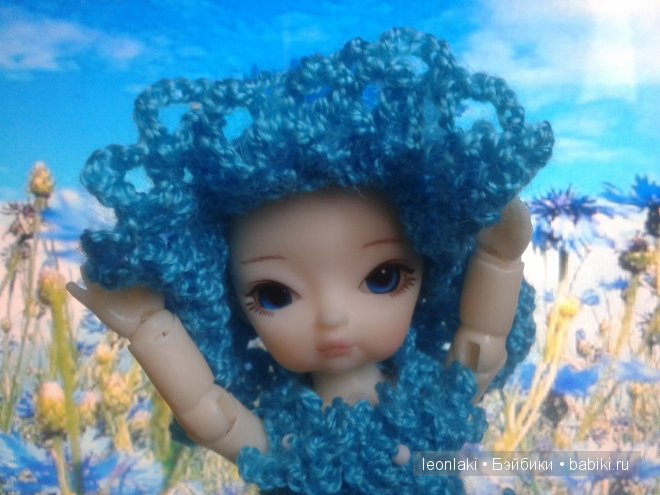 васильковаое платье