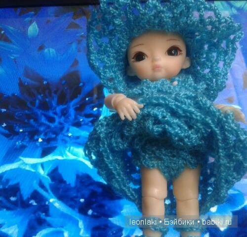 васильковаое платье