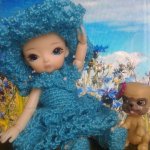 Васильковое платье и в глазах васильки!