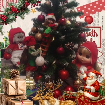 Подготовка к Новому году в весёлой компании