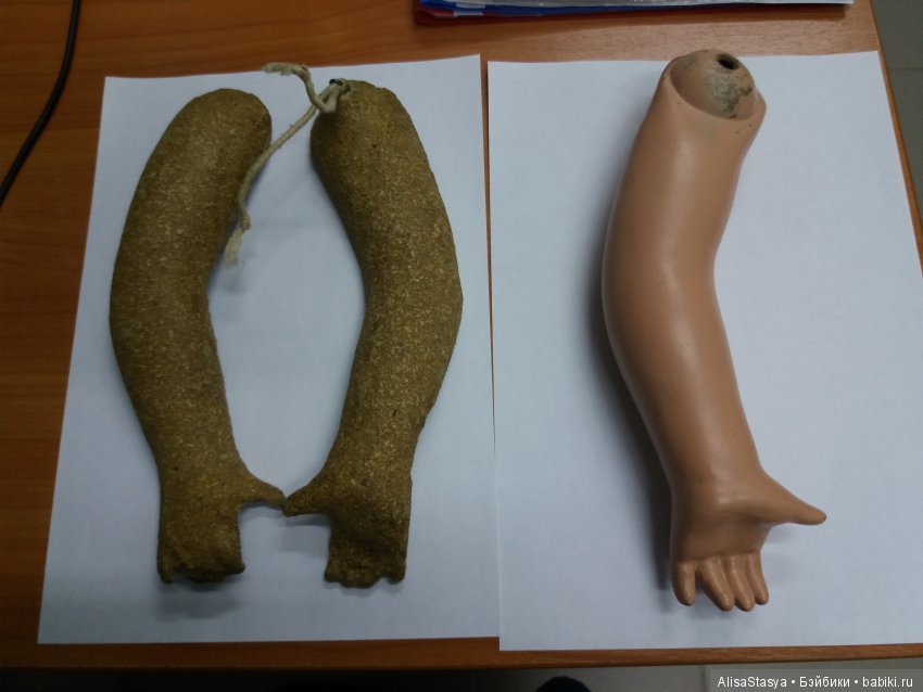 Глаза боятся а руки делают. Реставрация опилочной куклы (фото 3)