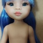 Кукла Лиу с голубыми волосами от Паола Рейна ( Paola Reina )