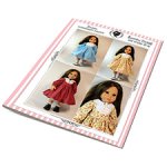 Выкройка платья с манишкой для кукол 50 см в формате PDF
