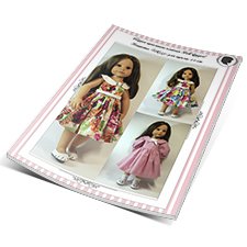 Выкройка летнего платья для кукол 50 см в формате PDF