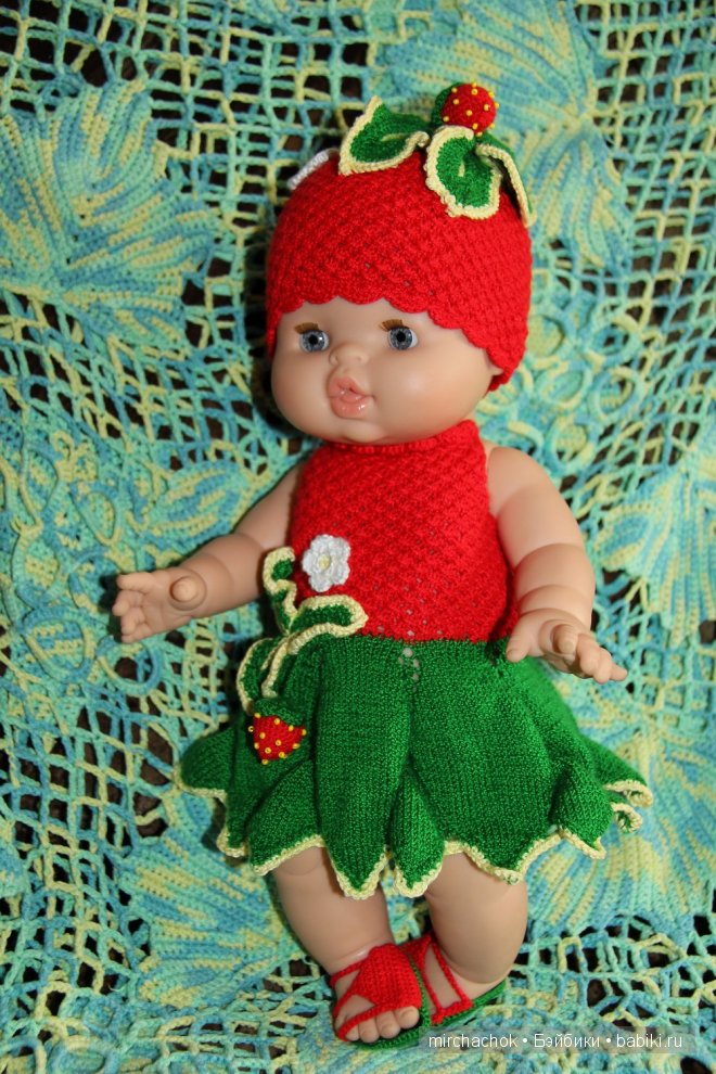 Клубничный Карнавал — Одежда и обувь для кукол своими руками: фото (фото 3)