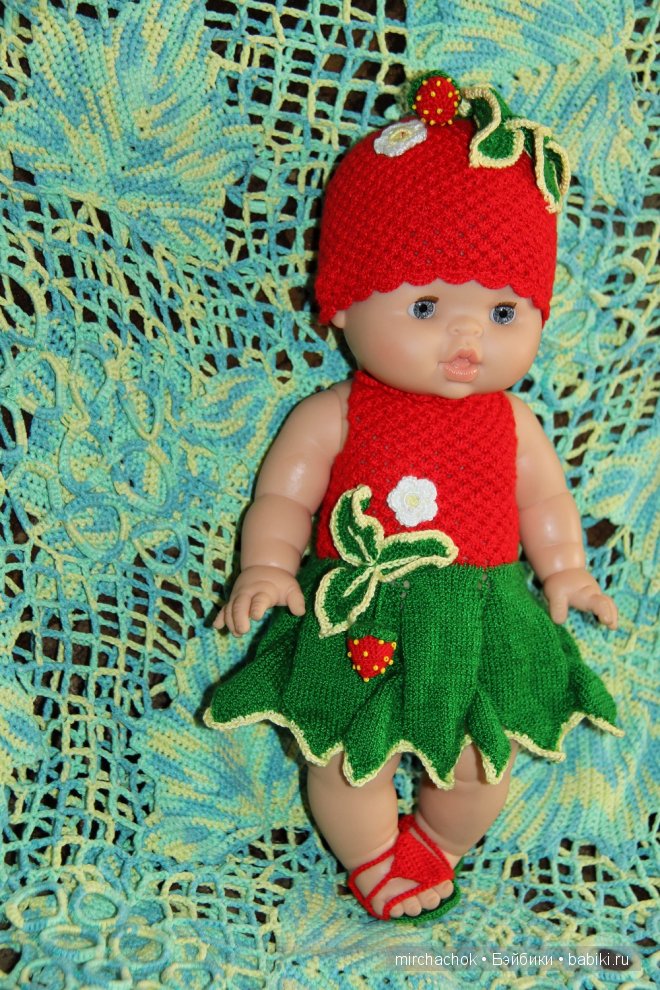 Клубничный Карнавал — Одежда и обувь для кукол своими руками: фото (фото 2)