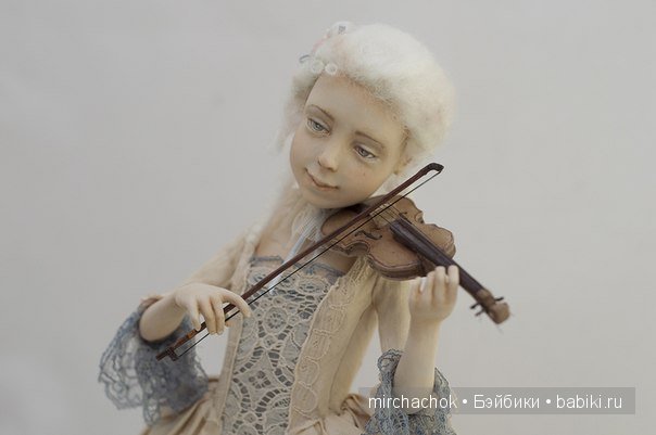 Урок игры на скрипке — Коллекционные куклы разных авторов (Разное): редкие бренды