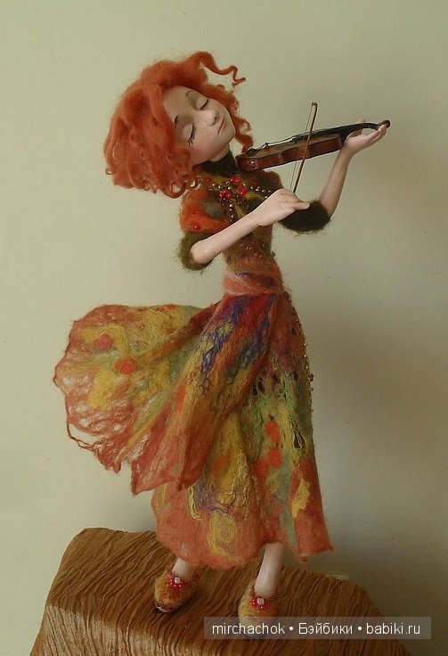Урок игры на скрипке — Коллекционные куклы разных авторов (Разное): редкие бренды