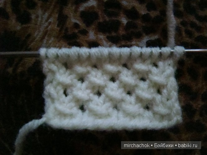 "Изба-вязальня" :) МК по вязанию спицами "снежинки"