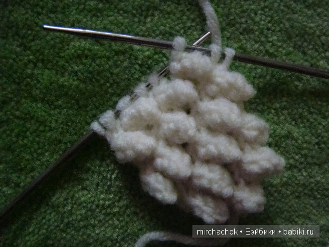 "Изба-вязальня" :) МК по вязанию спицами "шишечки"