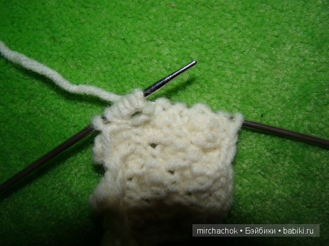 "Изба-вязальня" :) МК по вязанию спицами "шишечки" (фото 4)