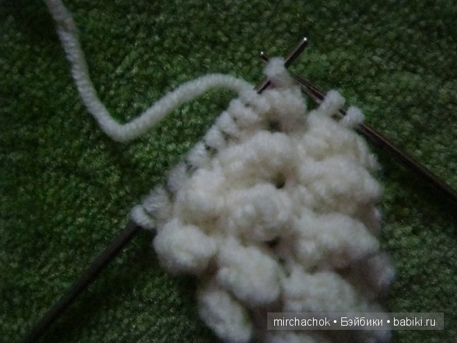 "Изба-вязальня" :) МК по вязанию спицами "шишечки" (фото 8)