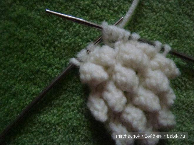 "Изба-вязальня" :) МК по вязанию спицами "шишечки"