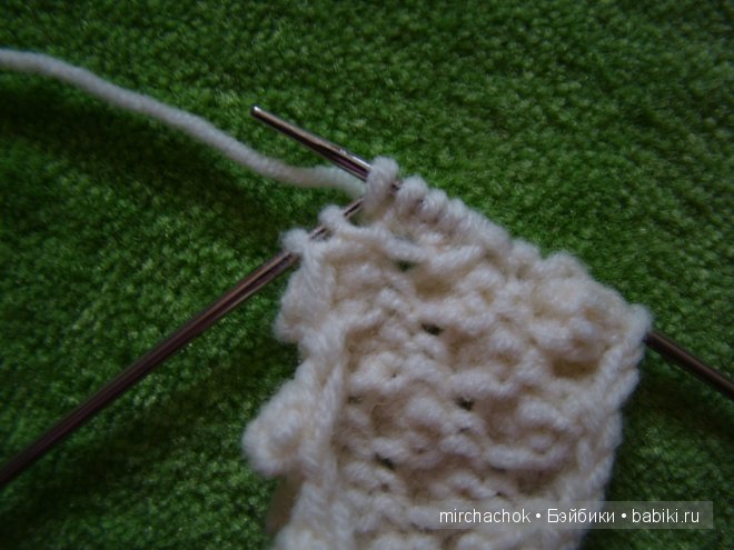 "Изба-вязальня" :) МК по вязанию спицами "шишечки" (фото 6)
