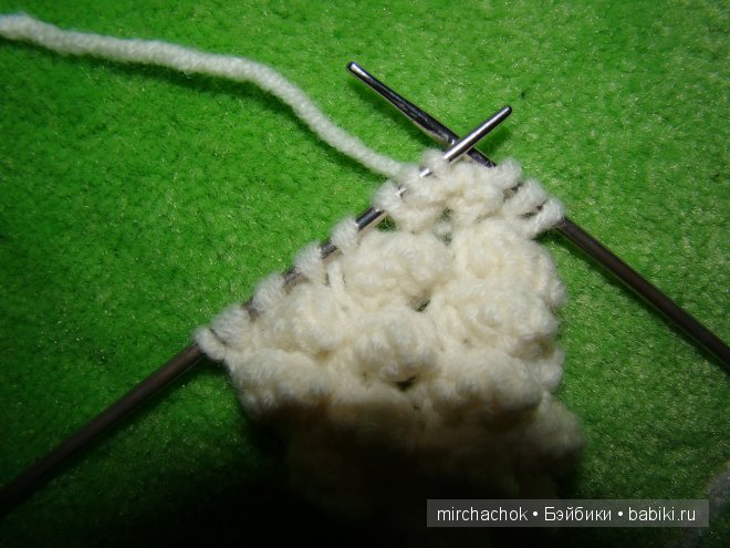 "Изба-вязальня" :) МК по вязанию спицами "шишечки" (фото 7)