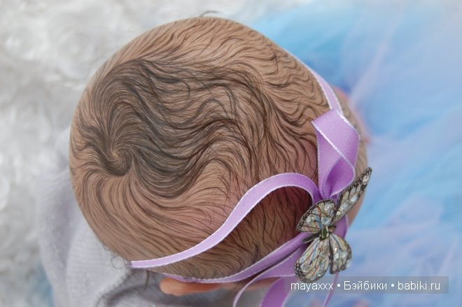 Маленькая дюймовочка Офелия и малышка реборн Бэйлей