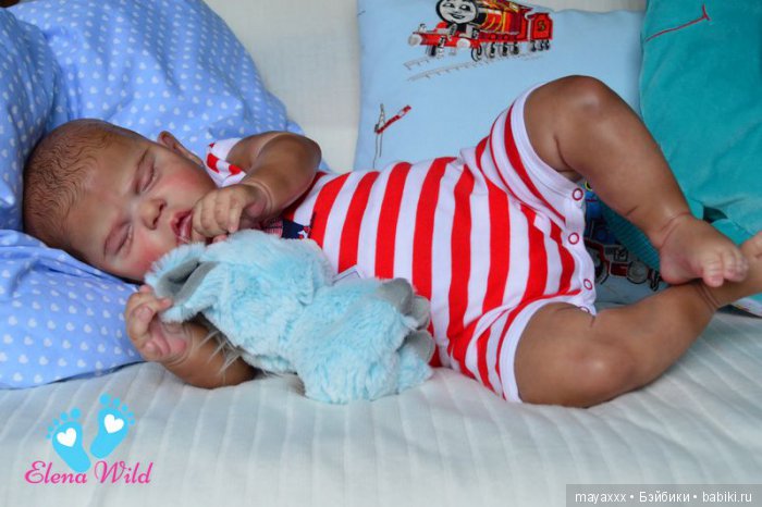 Этнический малыш Джордан из нового молда Evelyn от Cassie Brace