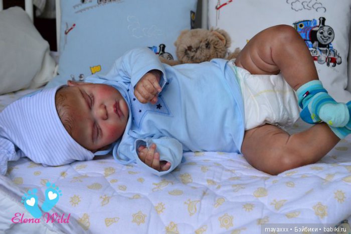 Этнический малыш Джордан из нового молда Evelyn от Cassie Brace (фото 7)