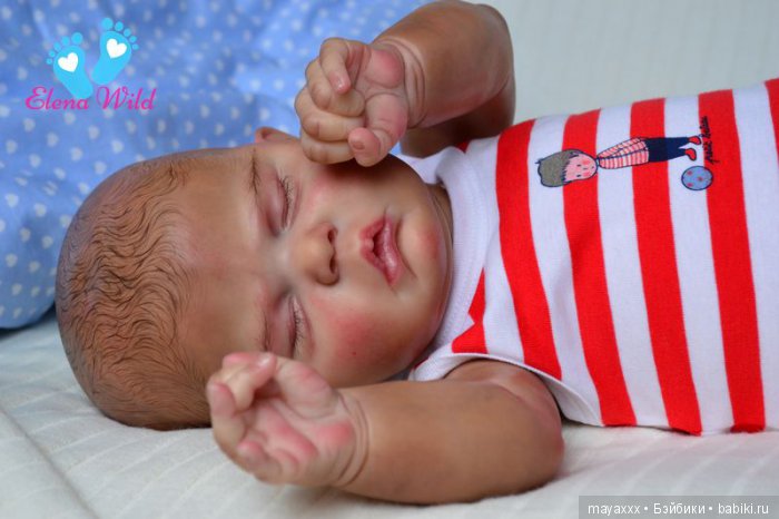 Этнический малыш Джордан из нового молда Evelyn от Cassie Brace