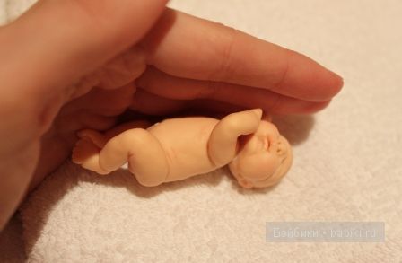 Ирина Мекко, Fimo puppen, малыш из пластики, малыш на апельсине, санта клаус, новогодний сувенир, спящий малыш Ирина Мекко, Fimo puppen, малыш из пластики, малыш на апельсине, санта клаус, новогодний сувенир, спящий малыш