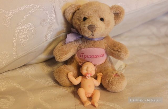 Ирина Мекко, Fimo Puppen, спящая малышка, маша и медведь