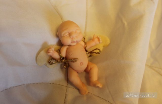 Ирина Мекко, Fimo Puppen, спящий малыш, ангел, кукла из пластики