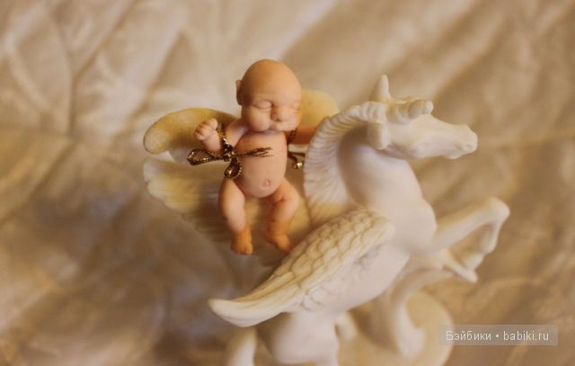 Ирина Мекко, Fimo Puppen, спящий малыш, ангел, кукла из пластики