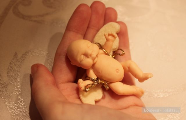 Ирина Мекко, Fimo Puppen, спящий малыш, ангел, кукла из пластики