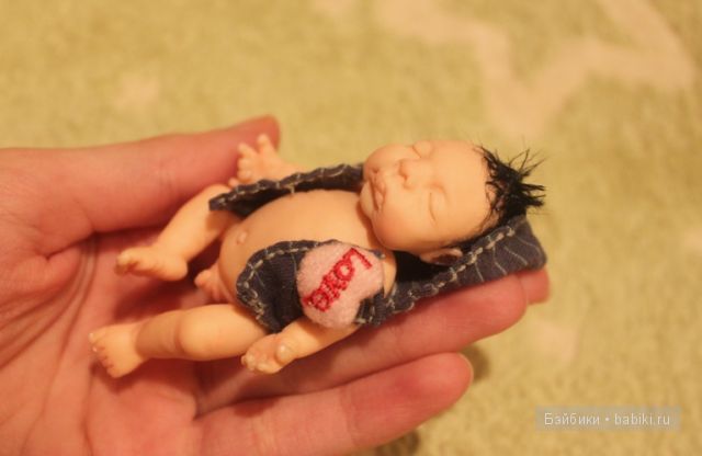 Ирина Мекко, крутой малыш, малыш из пластики, спящий малыш, Fimo Puppen