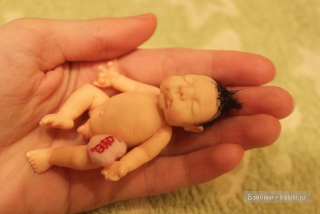 Ирина Мекко, крутой малыш, малыш из пластики, спящий малыш, Fimo Puppen