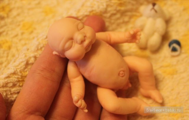 Ирина Мекко, спящий малыш, Fimo Puppen