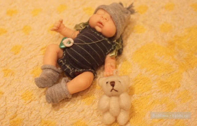 Ирина Мекко, спящий малыш, Fimo Puppen